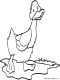 duck coloring page
