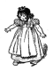 princess doll coloring page